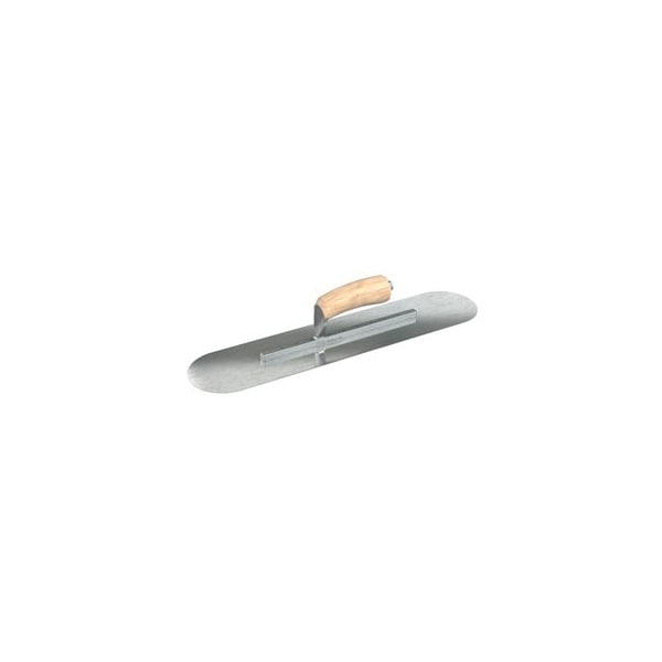 Razor Stainless Steel Pool Trowel - 20-1/2" x 4-1/2" with Camel Back Wood Handle